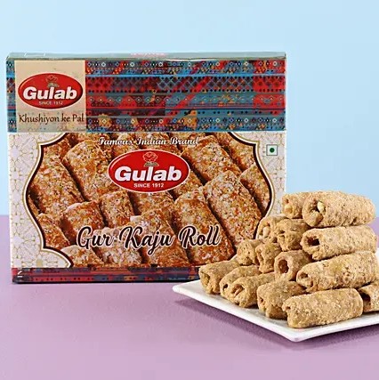 One Box of Gur Kaju Roll